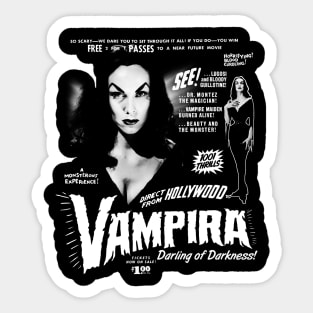 Vampira: The Darling of Darkness Sticker